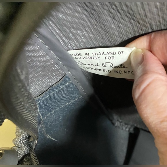 Unisex Vintage Oscar De La Renta Tweed Weekender Travel Bag - Picture 10 of 10